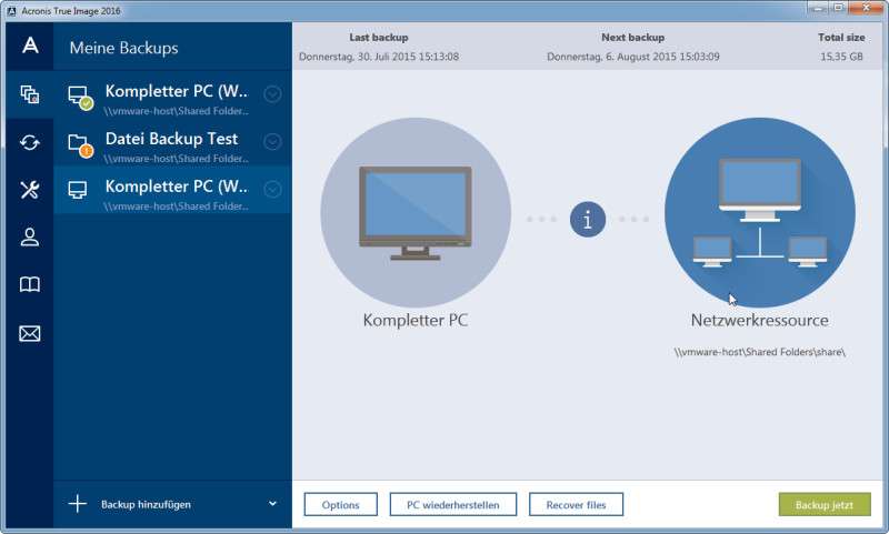 Acronis True Image 2016 im Test